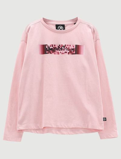 T-shirt manica lunga sportiva Uncoventional - rosa