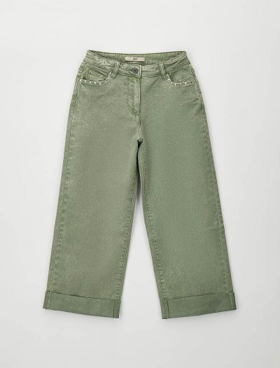 Pantalone jeans I Do - verde militare
