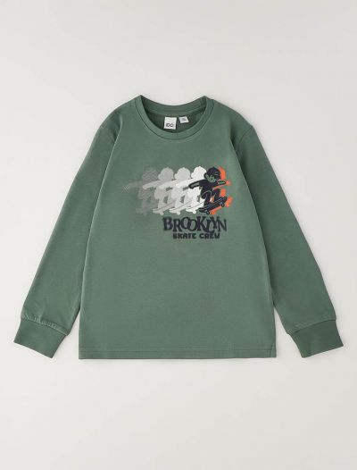 T-shirt manica lunga I Do - verde militare