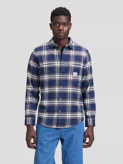 Camicia manica lunga flanella Lee - blue