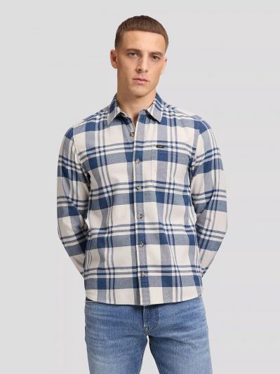 Camicia manica lunga flanella Lee - blue