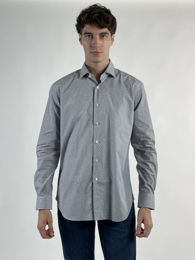Camicia manica lunga Xacus - azzurro