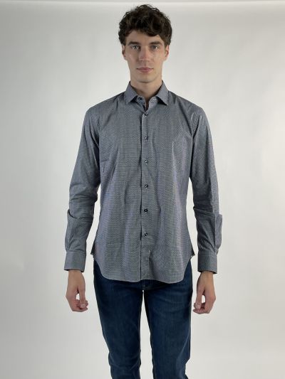Camicia manica lunga Xacus - azzurro