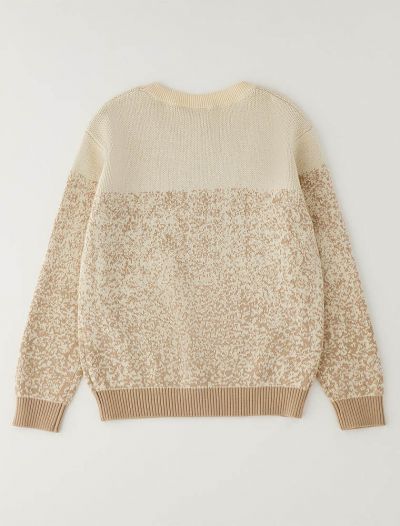 Pullover manica lunga I Do - ecru