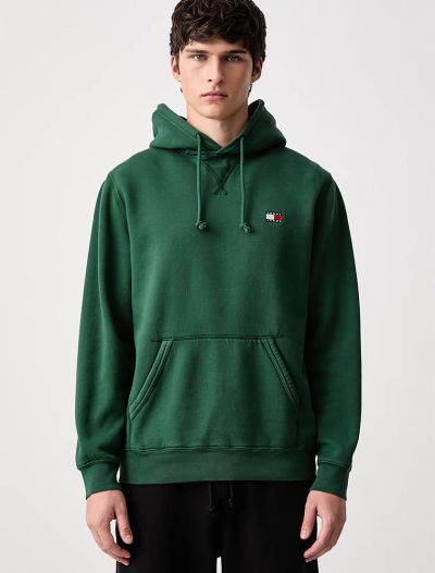Maglia in felpa cappuccio Tommy Jeans - verde scuro