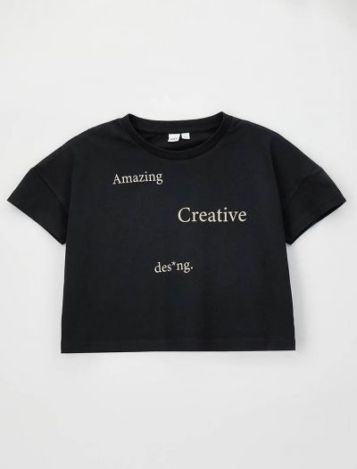T-shirt manica corta I Do - nero