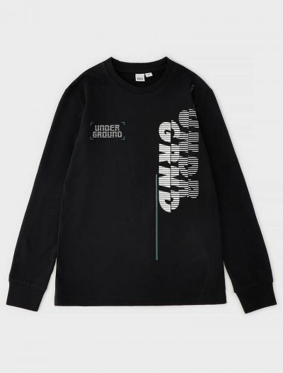 T-shirt manica lunga I Do - nero