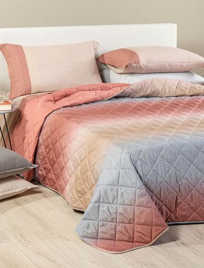 Quilt 2 piazze Caleffi - corallo