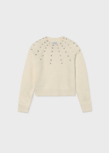 Pullover manica lunga Mayoral - crema
