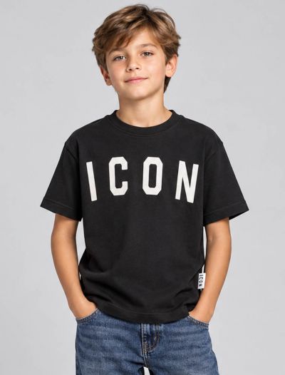 T-shirt manica corta Icon - nero