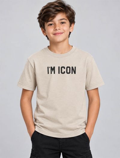 T-shirt manica corta Icon - sabbia