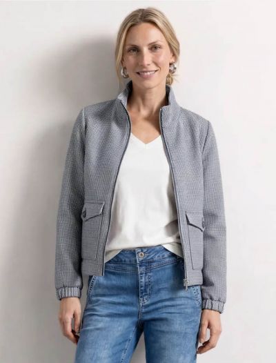 Maglia in felpa aperta Street One - blu