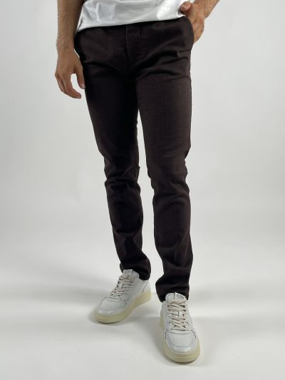 Pantalone casual Teleria Zed - wenge'