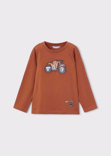 T-shirt manica lunga Mayoral - coccio