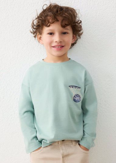 T-shirt manica lunga Mayoral - acqua
