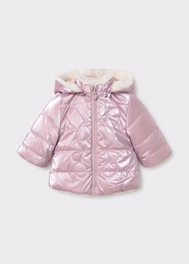 Giaccone imbottito Newborn - malva