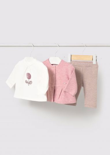 Completo 3 pezzi Newborn - cipria