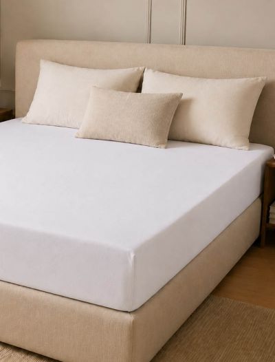 Lenzuola con angoli 2 piazze Gabel - bianco