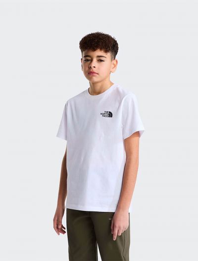 T-shirt manica corta sportiva The North Face - bianco