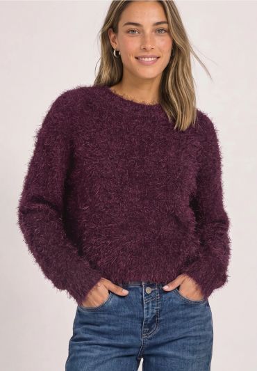 Pullover manica lunga Street One - rouge