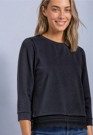 Maglia manica lunga Street One - indigo