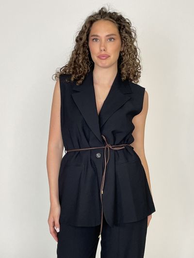 Gilet Susy Mix - nero