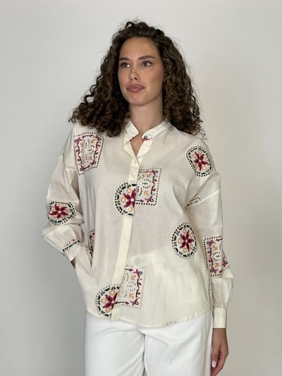 Camicia manica lunga giovane Susy Mix - burro