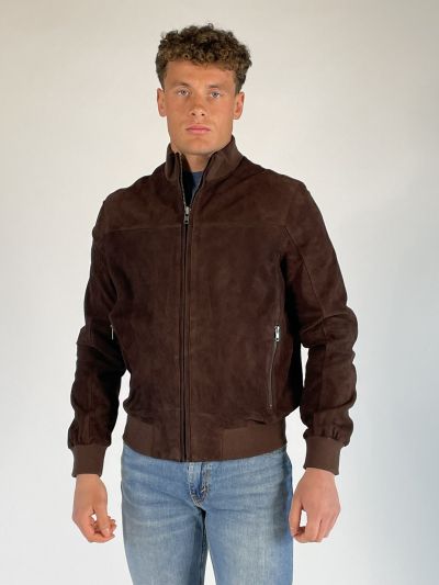 Giubbino in pelle Talenti - moro