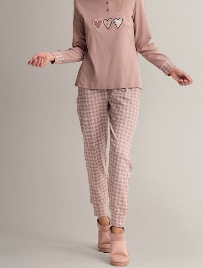 Pigiama lungo Infiore - beige
