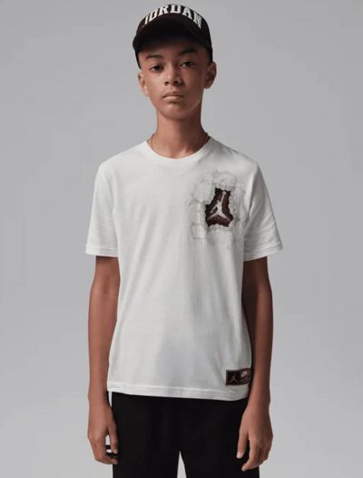T-shirt manica corta sportiva Jordan - white