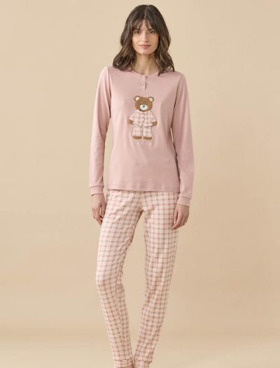 Pigiama lungo Noidinotte - rosa