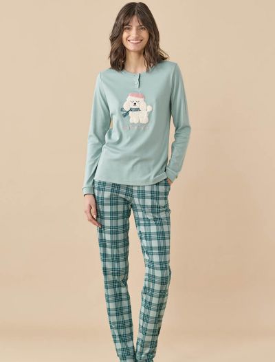 Pigiama lungo Noidinotte - verde
