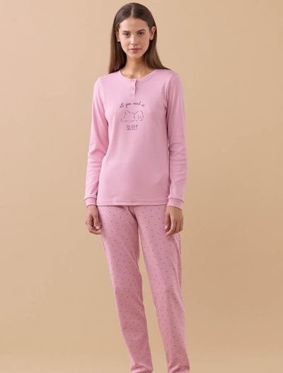 Pigiama lungo Noidinotte - rosa