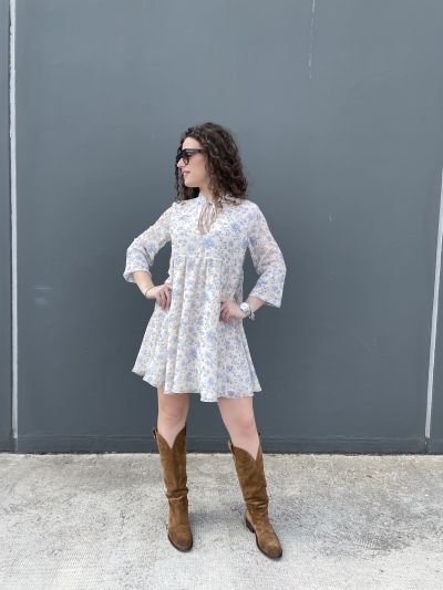 Abito San Babila - beige azzurro