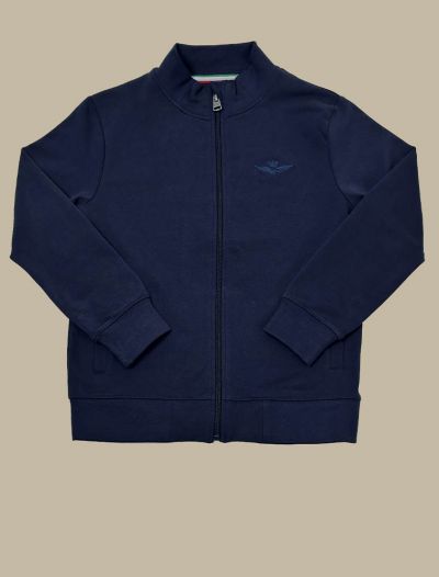 Maglia in felpa aperta Aeronautica Militare - blu