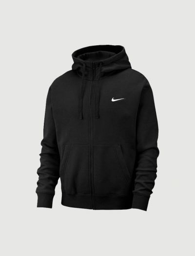 Felpa sportiva aperta Nike - nero