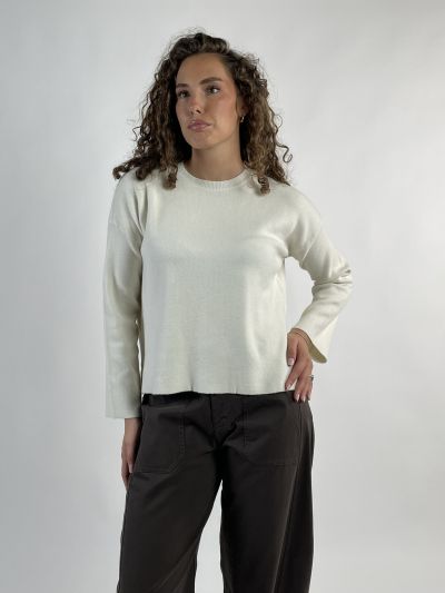 Maglia manica lunga Knit - San Babila - burro