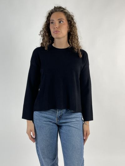Maglia manica lunga Knit - San Babila - nero