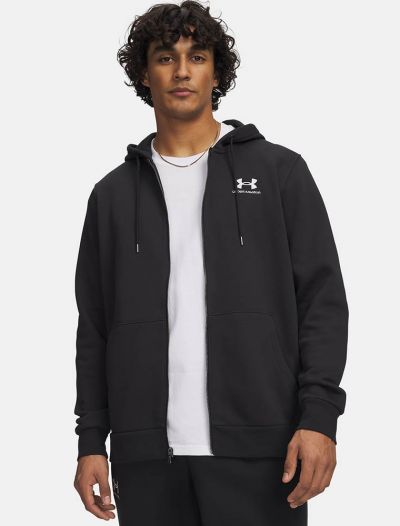 Felpa sportiva aperta Under Armour - black
