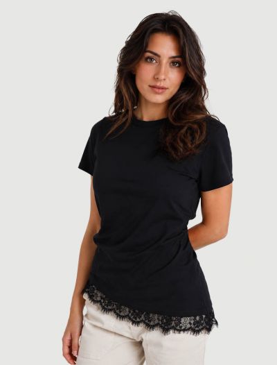 T-shirt manica corta Susy Mix - nero