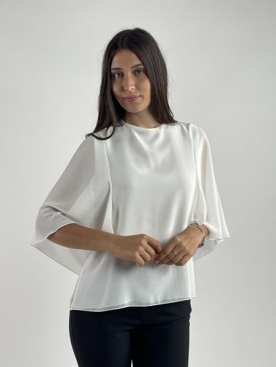 Camicia manica corta Rinascimento - bianco