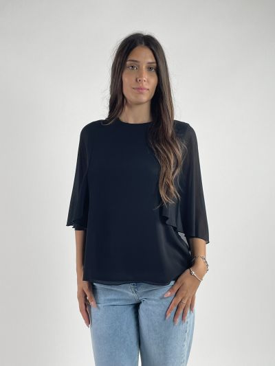 Camicia manica corta Rinascimento - nero