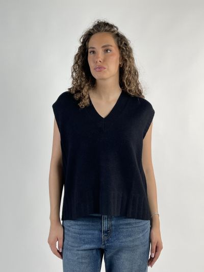 Pullover senza maniche Knit - San Babila - nero