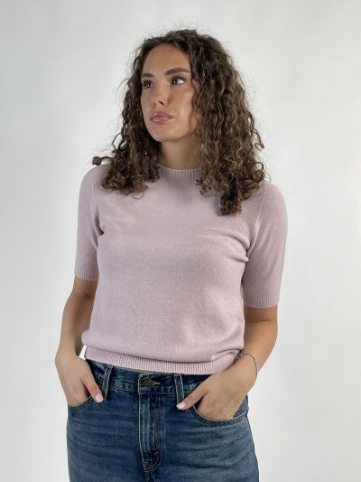 Maglia manica corta Knit - San Babila - rosa