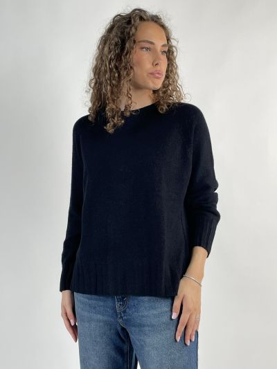 Maglia manica lunga Knit - San Babila - nero