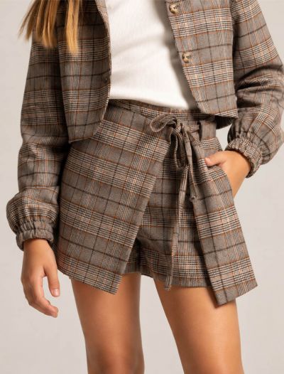 Pantalone corto Melany Rose - tartan