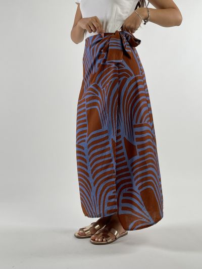 Pareo Auda - azzurro marrone